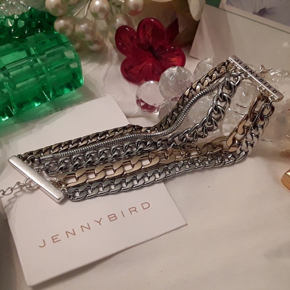NEW DESIGNER JENNY BIRD "AUSTIN" CHAIN BRACELET - Picture 2 of 16